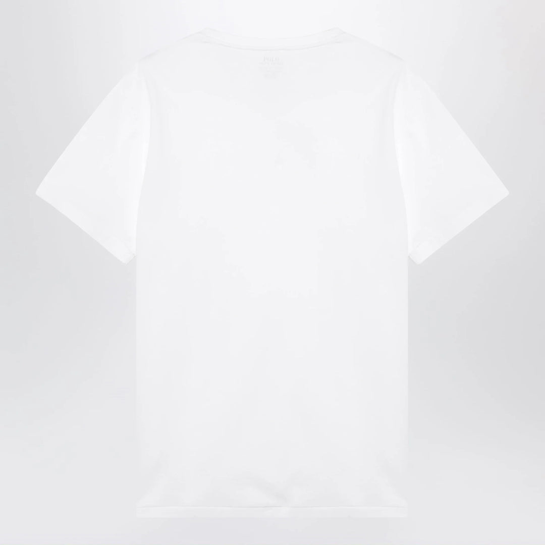 Polo Ralph Lauren - T-shirt white in cotton Custom Slim-Fit