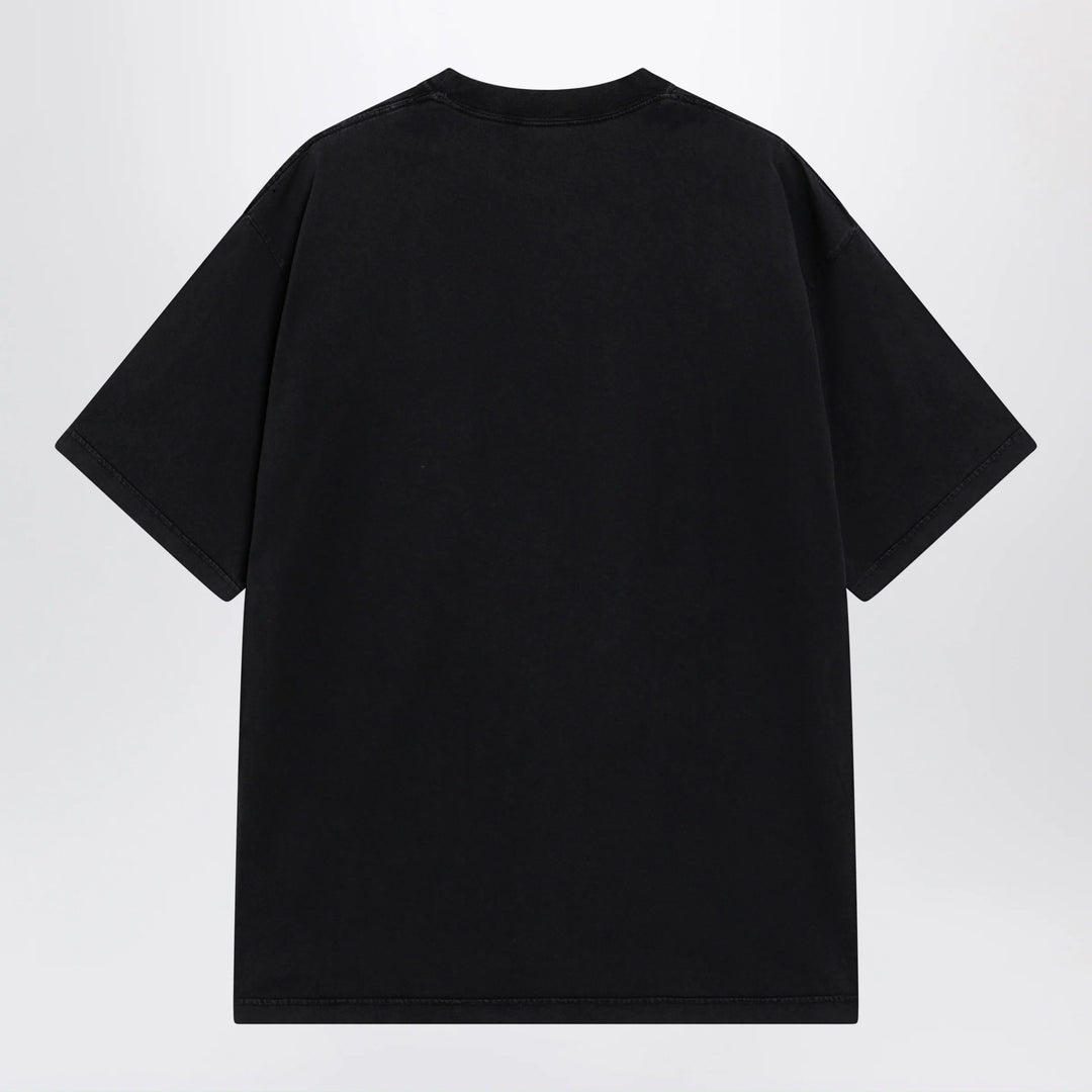 Balenciaga - The Address men’s regular-fit T-shirt in faded black cotton
