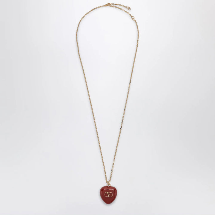 Valentino Garavani - Coeur Royal red necklace