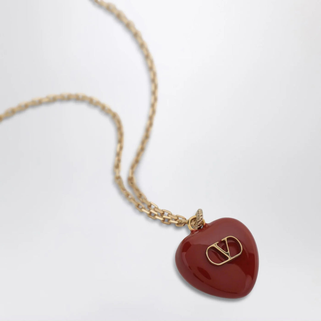 Valentino Garavani - Coeur Royal red necklace
