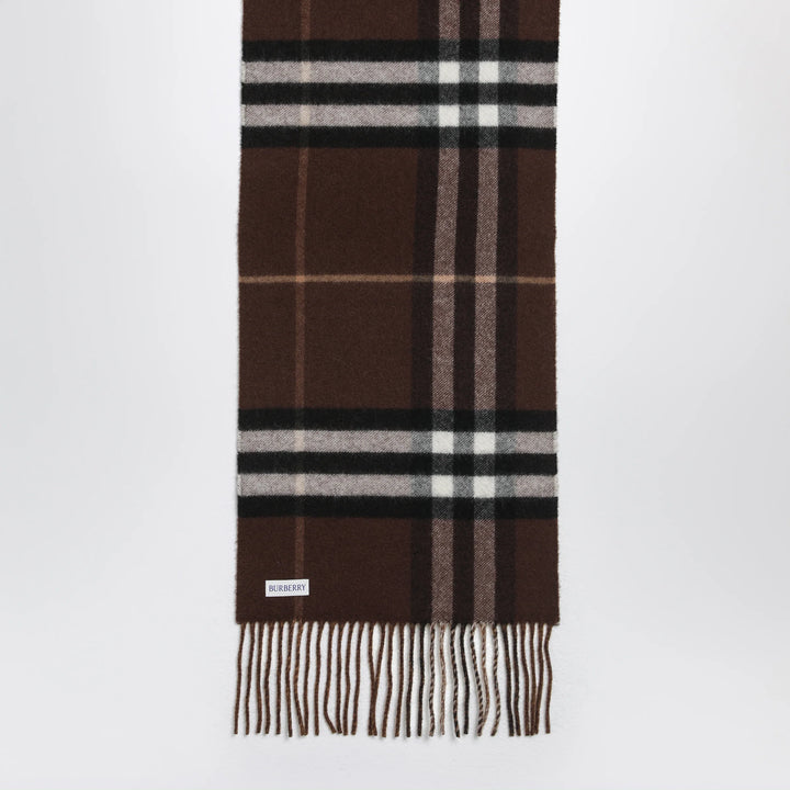 Burberry - Reversible Check cashmere scarf with EKD