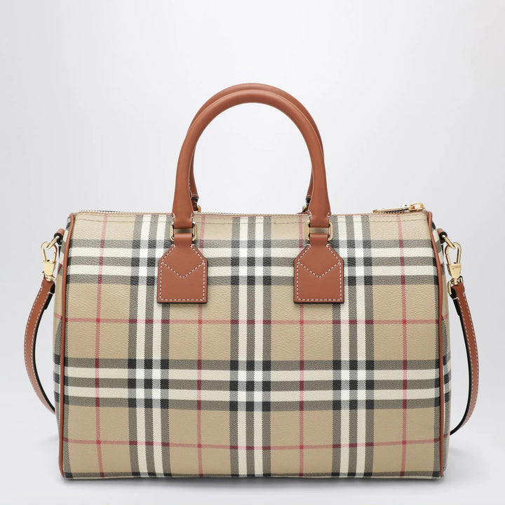 Burberry - Medium bowling bag with Check pattern