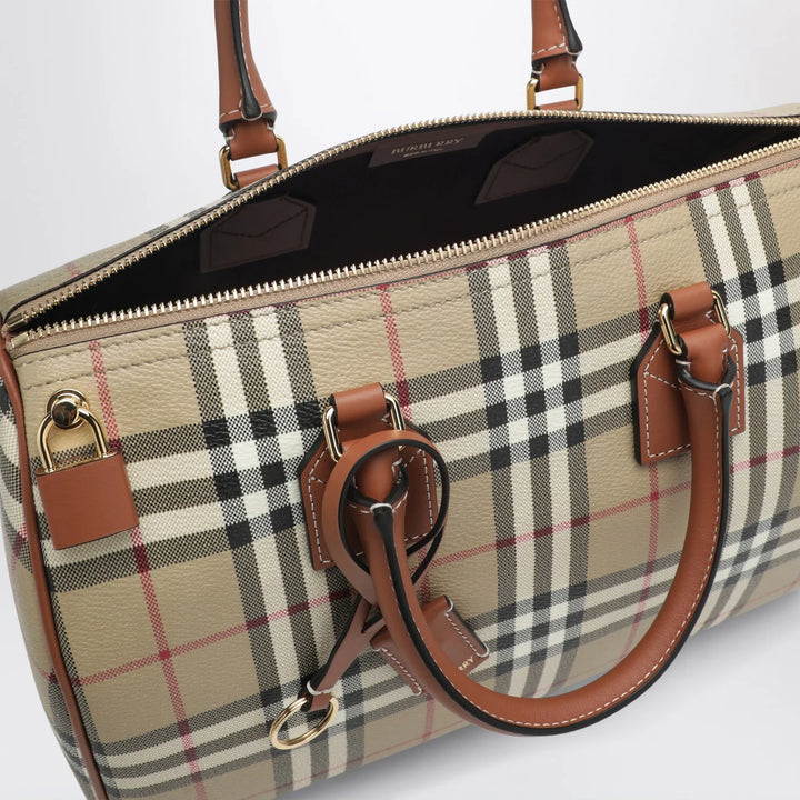 Burberry - Medium bowling bag with Check pattern