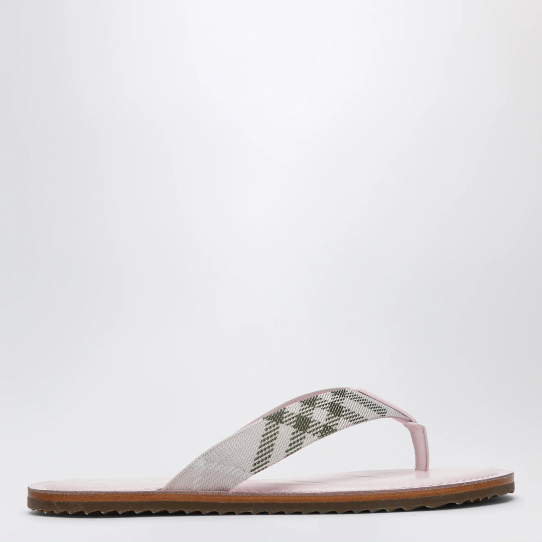 Burberry - Pink Pavilion sandals with Check pattern
