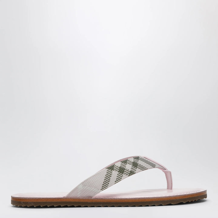 Burberry - Pink Pavilion sandals with Check pattern