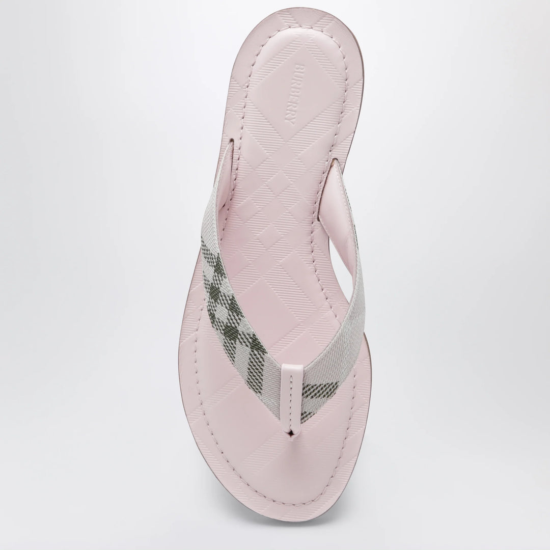 Burberry - Pink Pavilion sandals with Check pattern