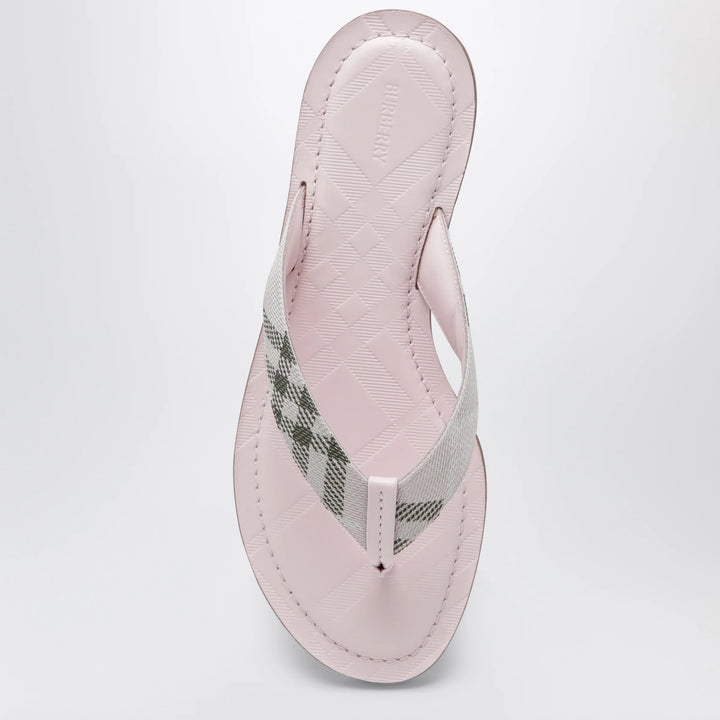 Burberry - Pink Pavilion sandals with Check pattern