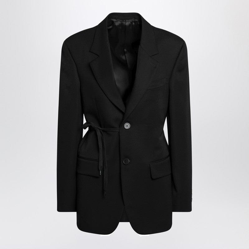 Coats & Jackets Balenciaga - Black jacket with side tie - 36 FR Brand