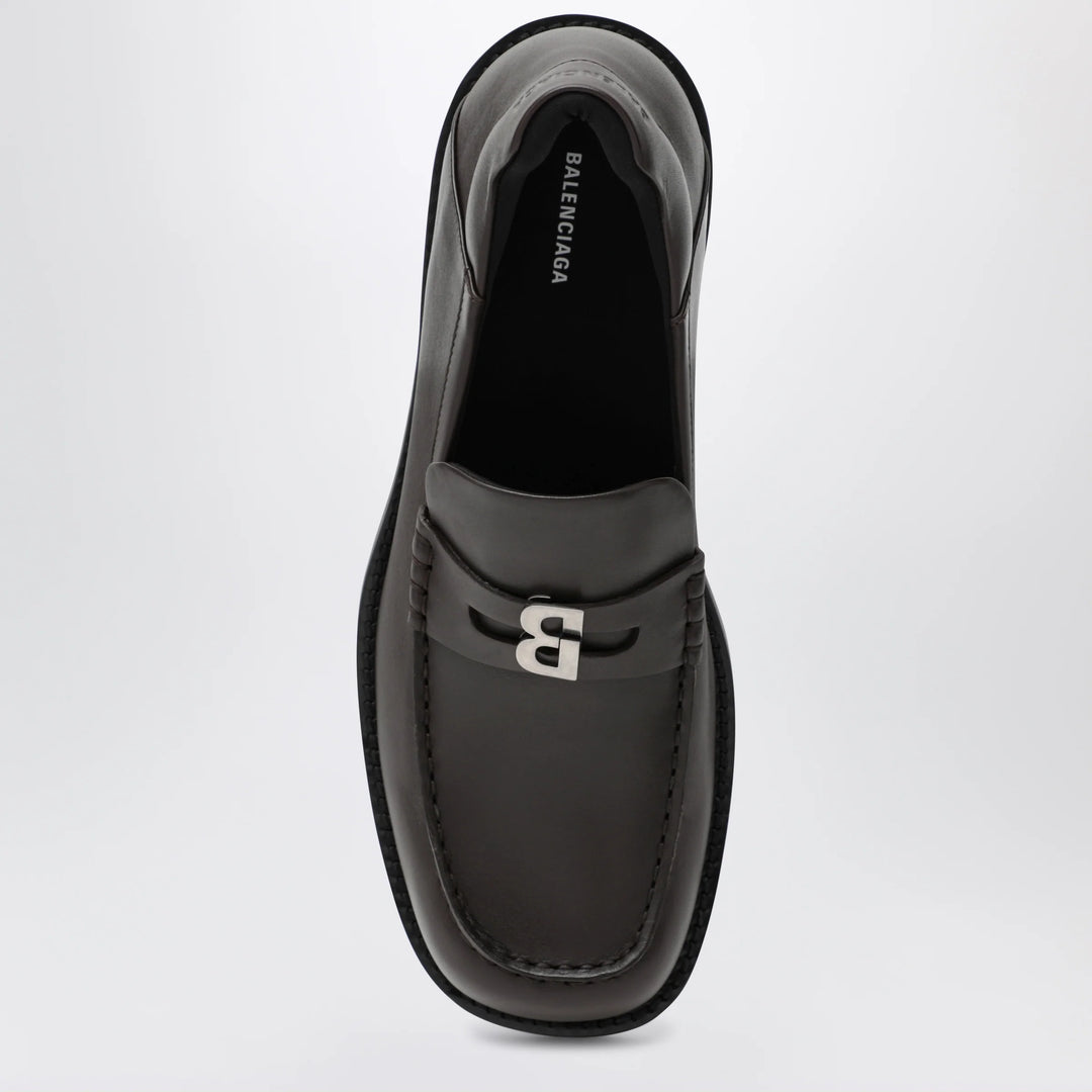 Balenciaga - Comfy loafers in mocha leather
