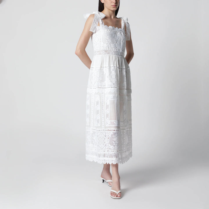 ZIMMERMANN - Ivory Aster dress with lace trim