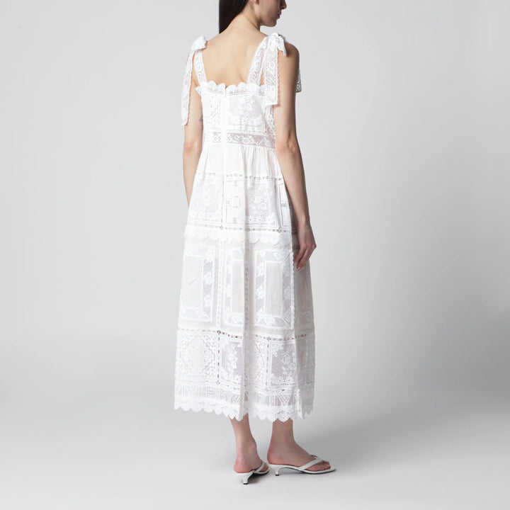 ZIMMERMANN - Ivory Aster dress with lace trim