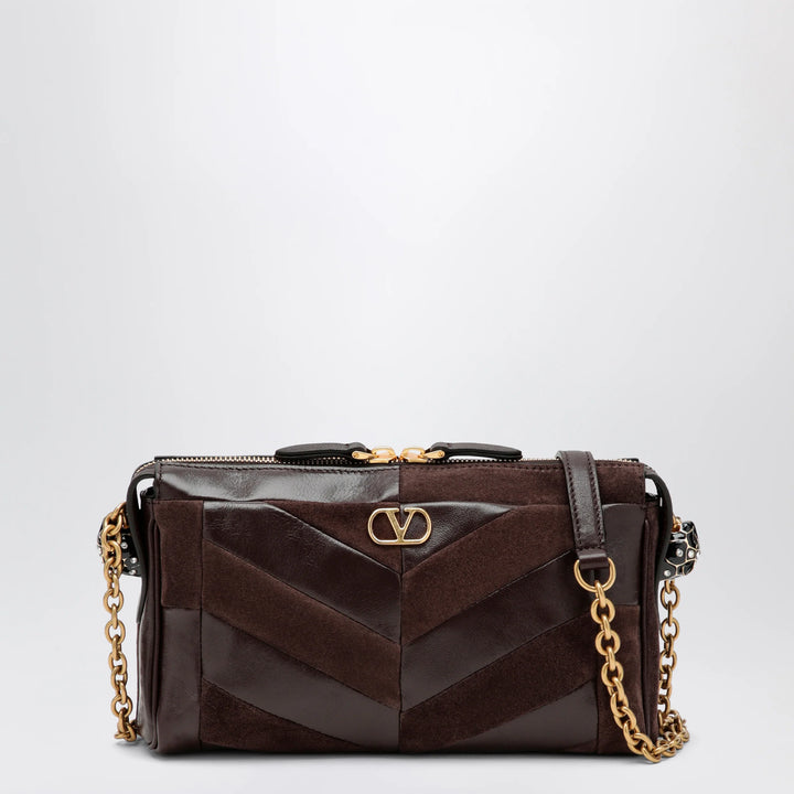 Valentino Garavani - Panthea small shoulder bag in ebony brown