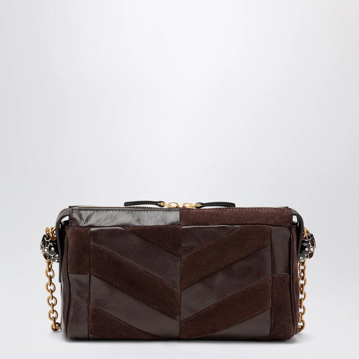 Valentino Garavani - Panthea small shoulder bag in ebony brown