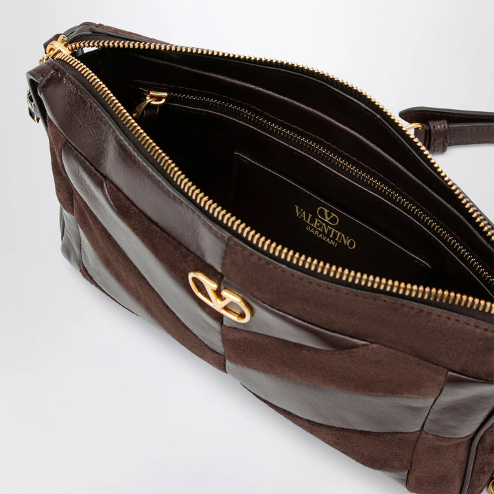 Valentino Garavani - Panthea small shoulder bag in ebony brown
