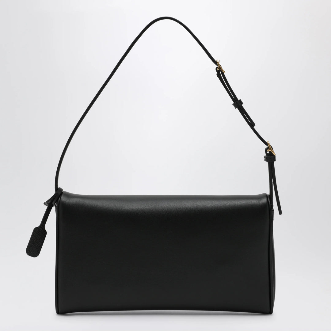 Valentino Garavani - Small black Devain leather shoulder bag