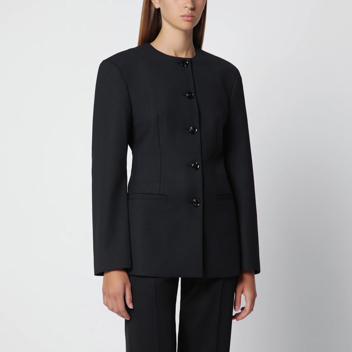 ANINE BING - Black Huda jacket in a wool blend