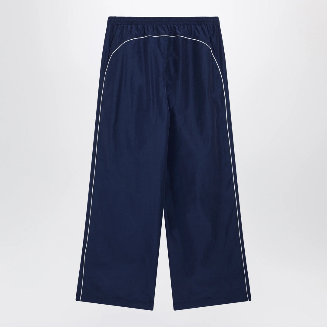 Balenciaga - Bodies track pants in dark navy poplin