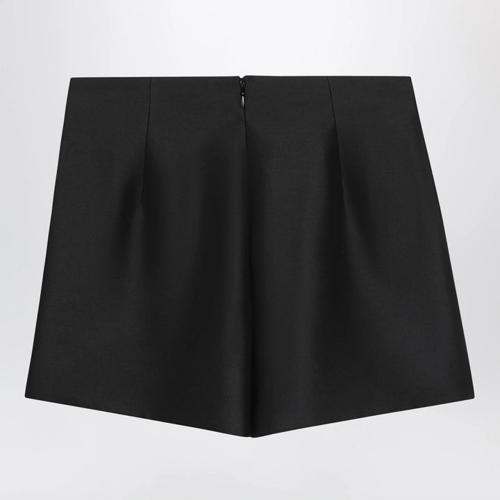 Balenciaga - Black wool and silk mini skirt