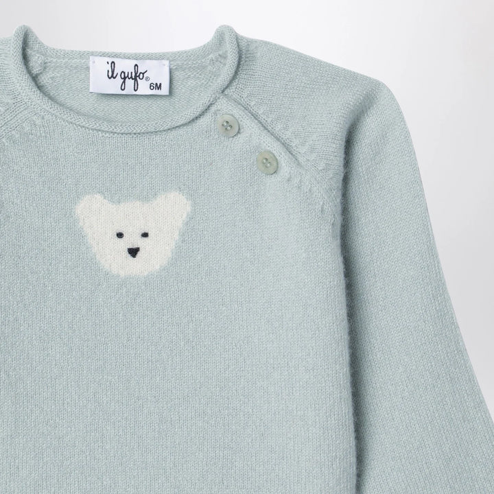 Il Gufo - Light green wool pullover