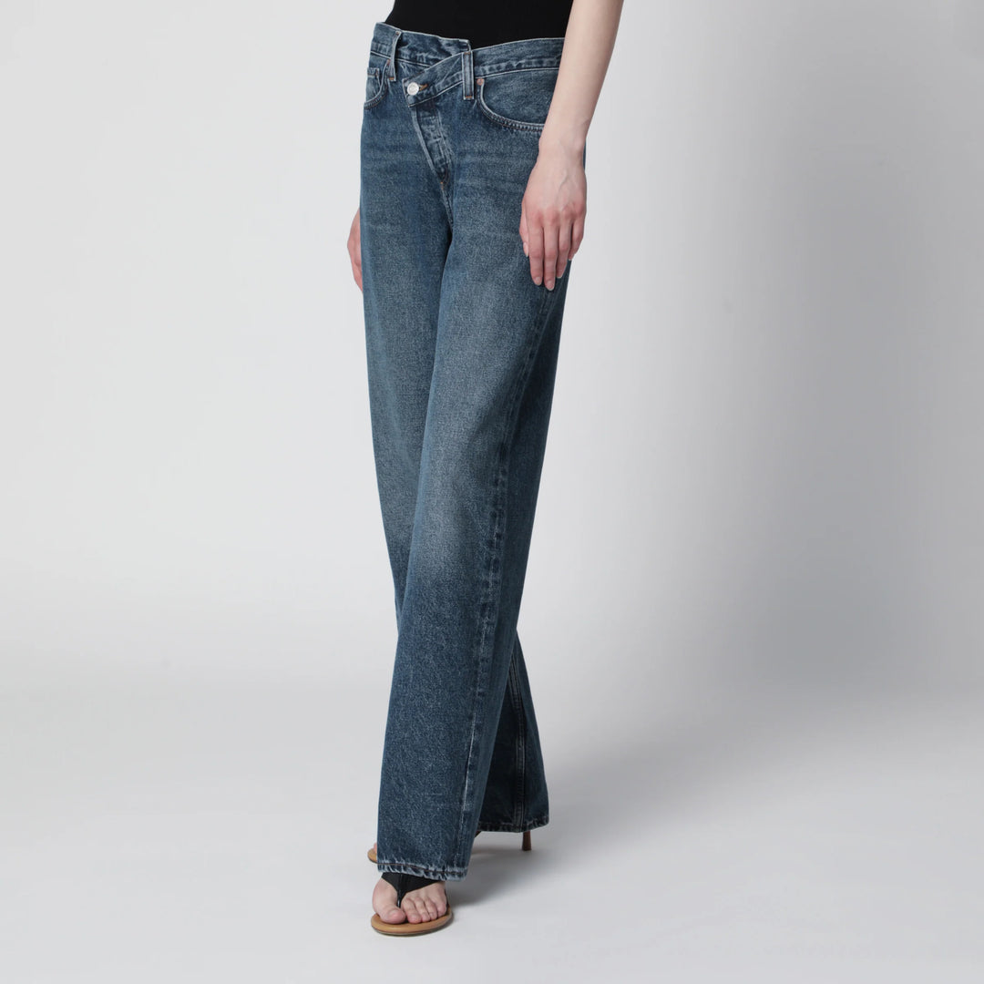 AGOLDE - Arc Criss Cross jeans in dark indigo denim