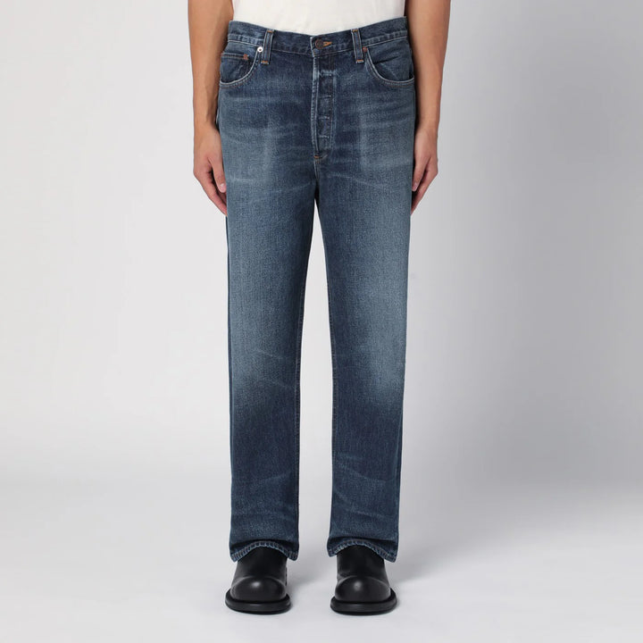 AGOLDE - Blue washed jeans in regenerated denim