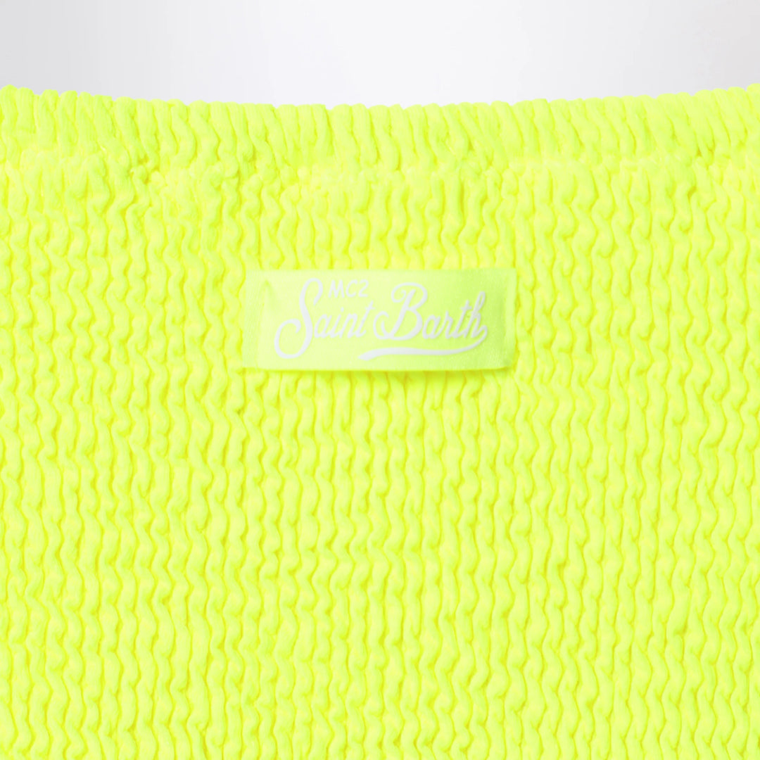 MC2 Saint Barth - Baker bikini in neon yellow crinkle fabric