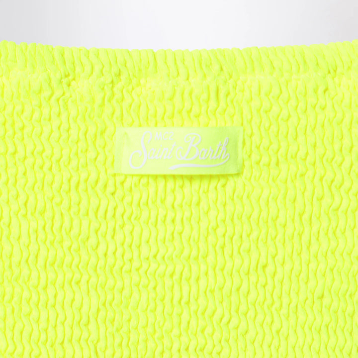 MC2 Saint Barth - Baker bikini in neon yellow crinkle fabric