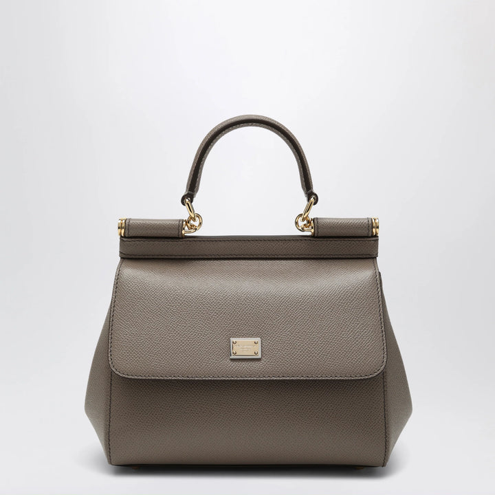 Dolce&amp;Gabbana - Medium Sicily handbag in light mud colour