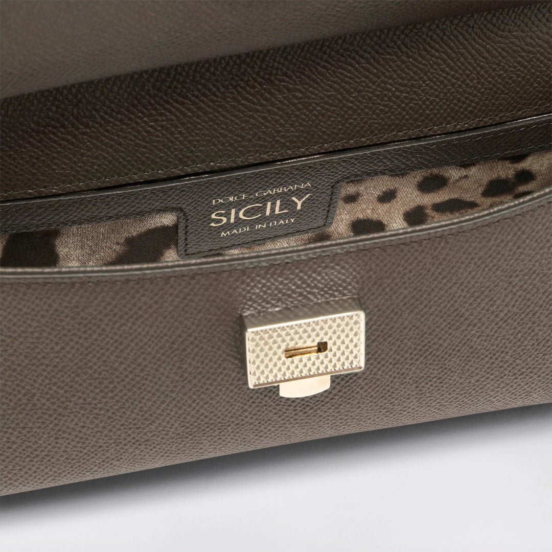 Dolce&amp;Gabbana - Small Sicily handbag in mud brown
