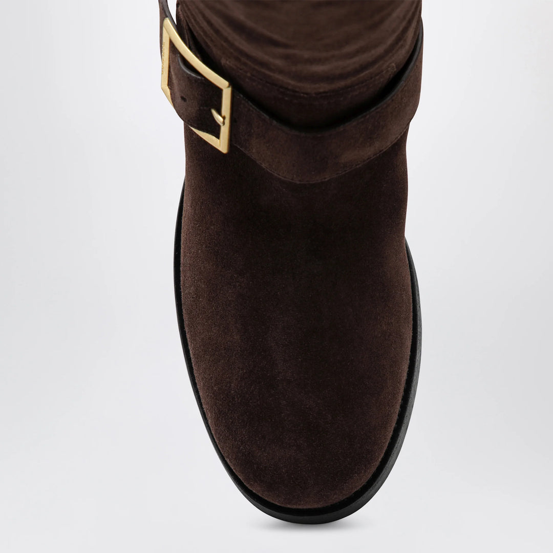 Jimmy Choo - Chocolate suede biker boots