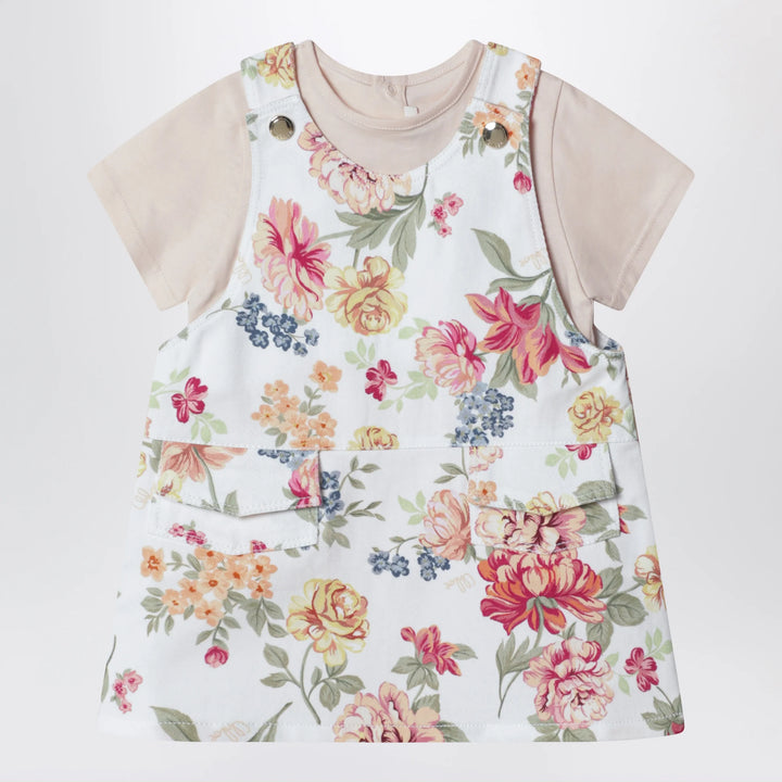Chloé - Pink two-piece set with floral pattern