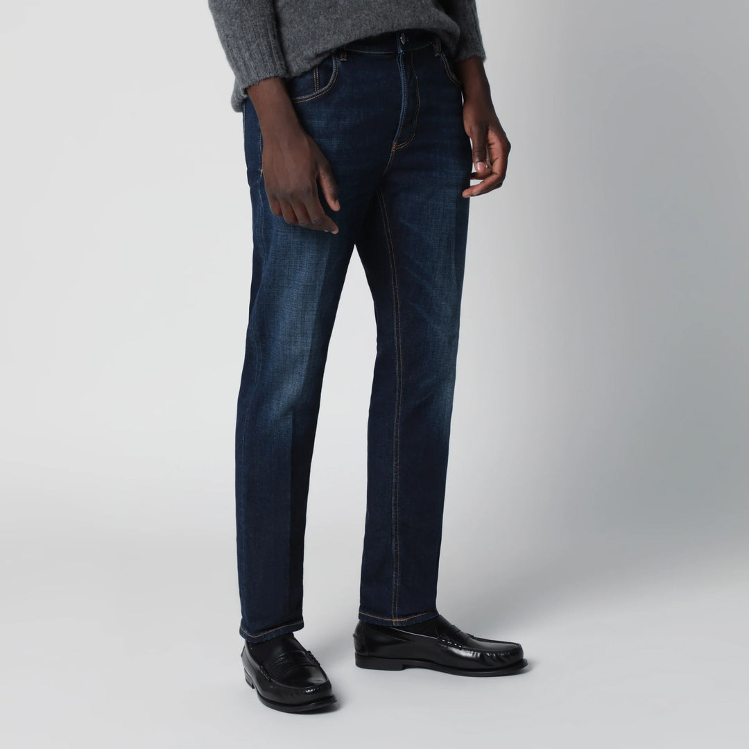 PT Torino Denim - Dark blue washed jeans