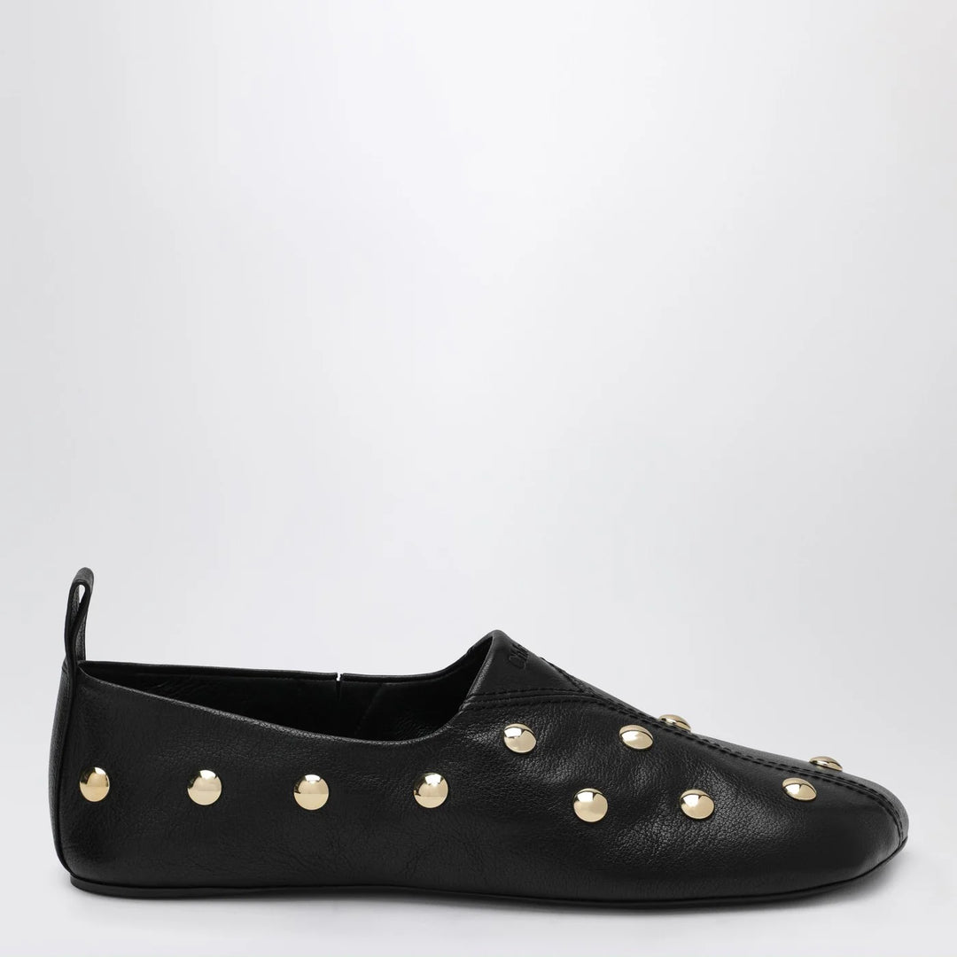 Chloé - Black Rita ballerinas in studded leather