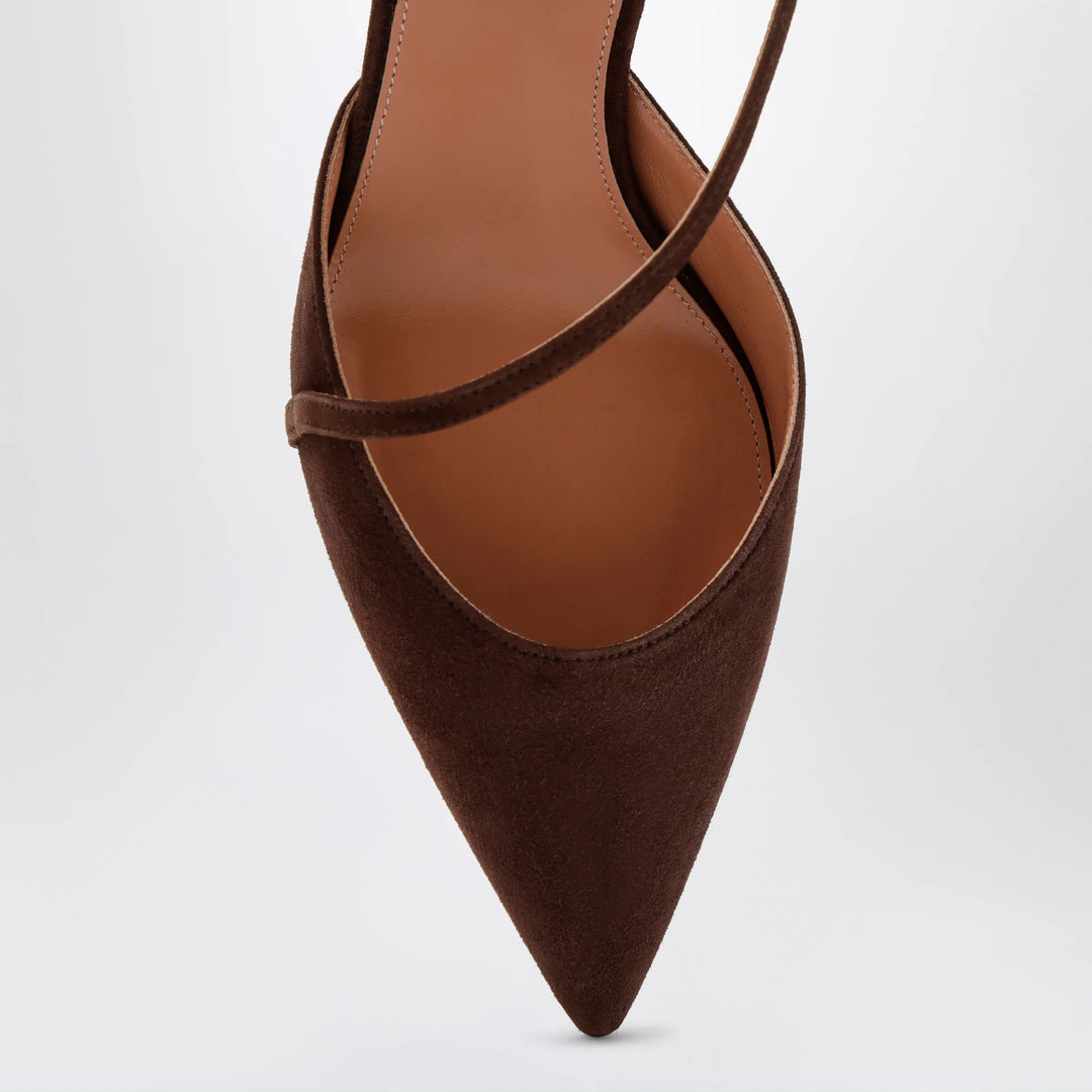 Aquazzura - Espresso Dynasty suede pumps