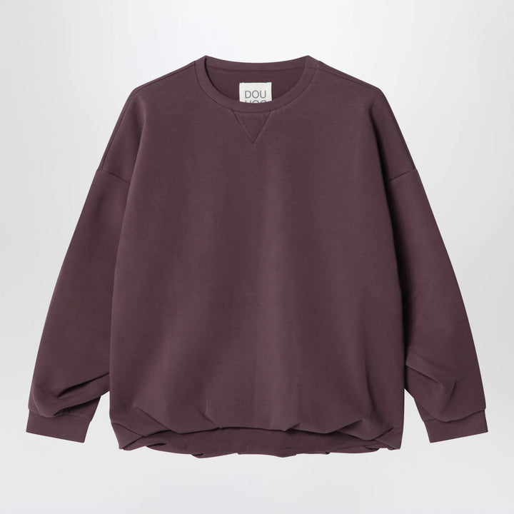 Douuod - Plum cotton sweatshirt