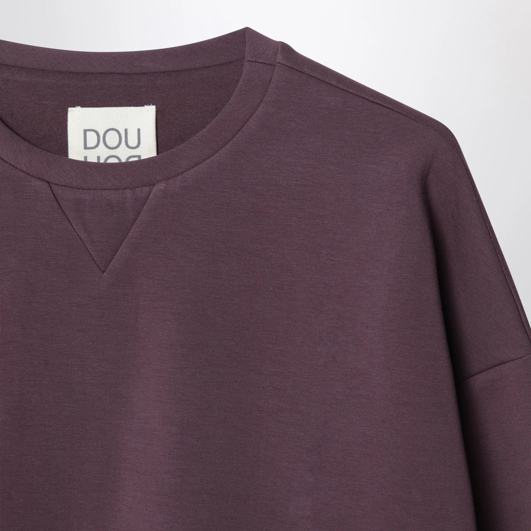 Douuod - Plum cotton sweatshirt