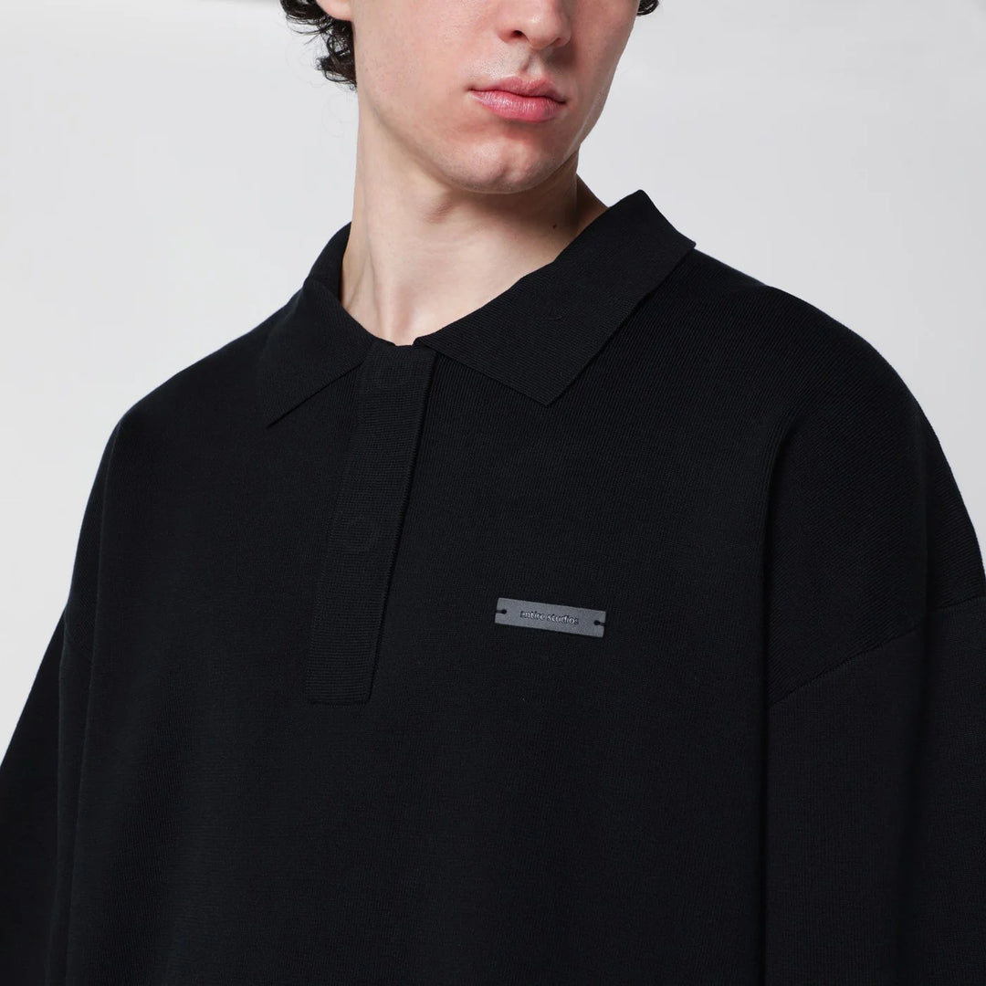 Entire Studios - Black long-sleeve polo