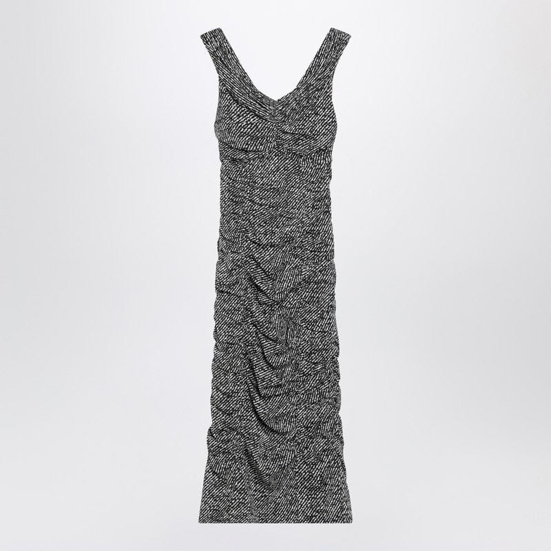 Dresses Dolce&Gabbana - Diagonal print dress in silk blend - 42 IT Brand