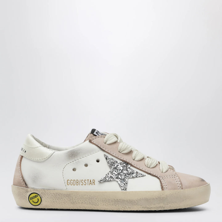 Golden Goose - Super-Star sneakers in white/pink/silver