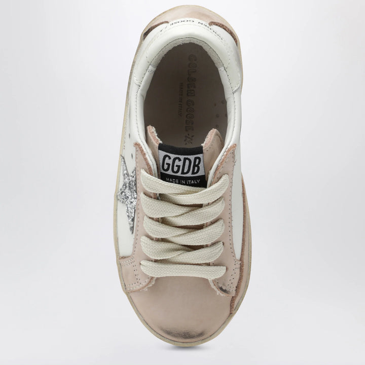 Golden Goose - Super-Star sneakers in white/pink/silver