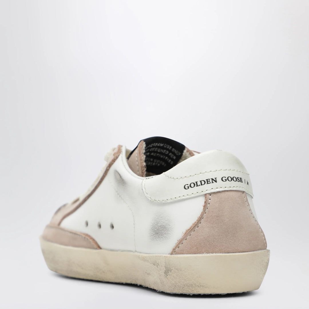 Golden Goose - Super-Star sneakers in white/pink/silver