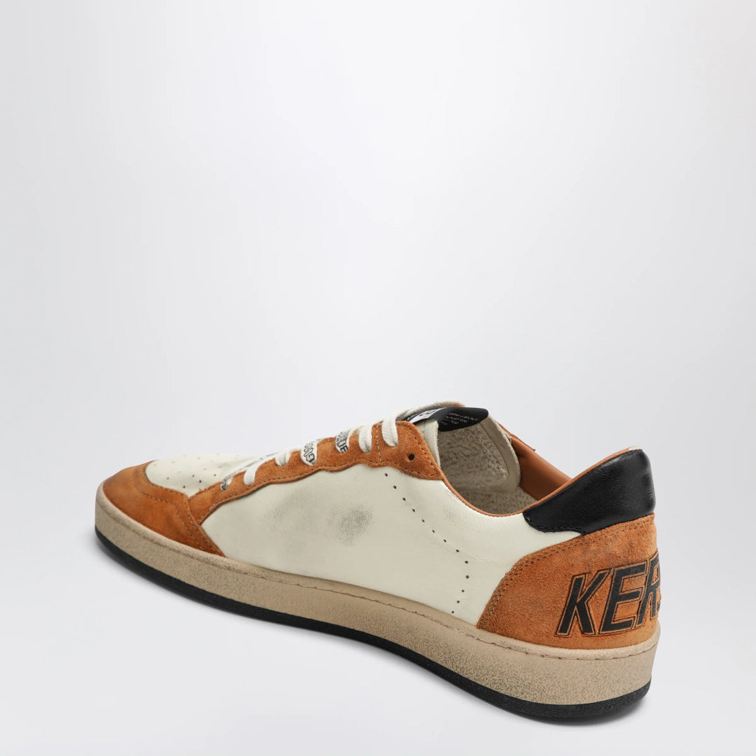 Golden Goose - Ball Star sneakers in white/beige/brown/olive