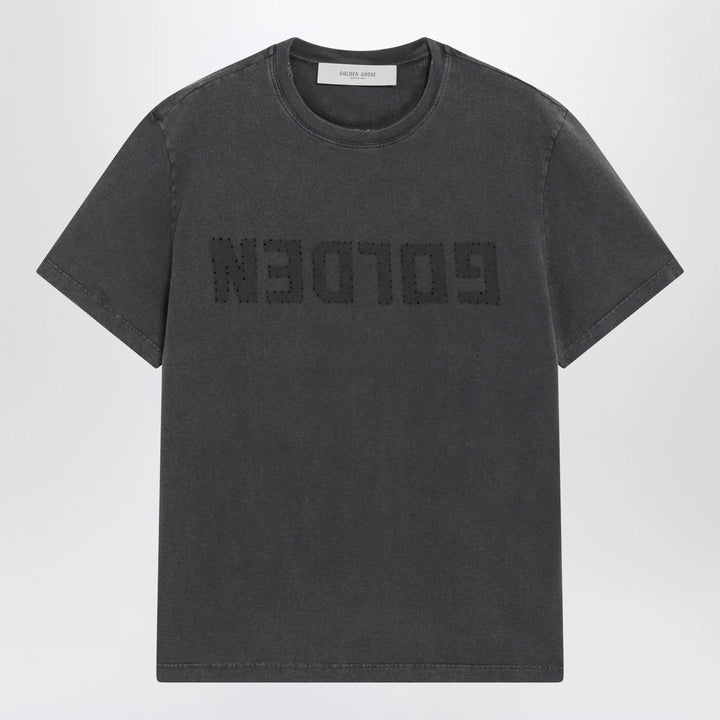 Golden Goose - Anthracite grey vintage-effect T-shirt