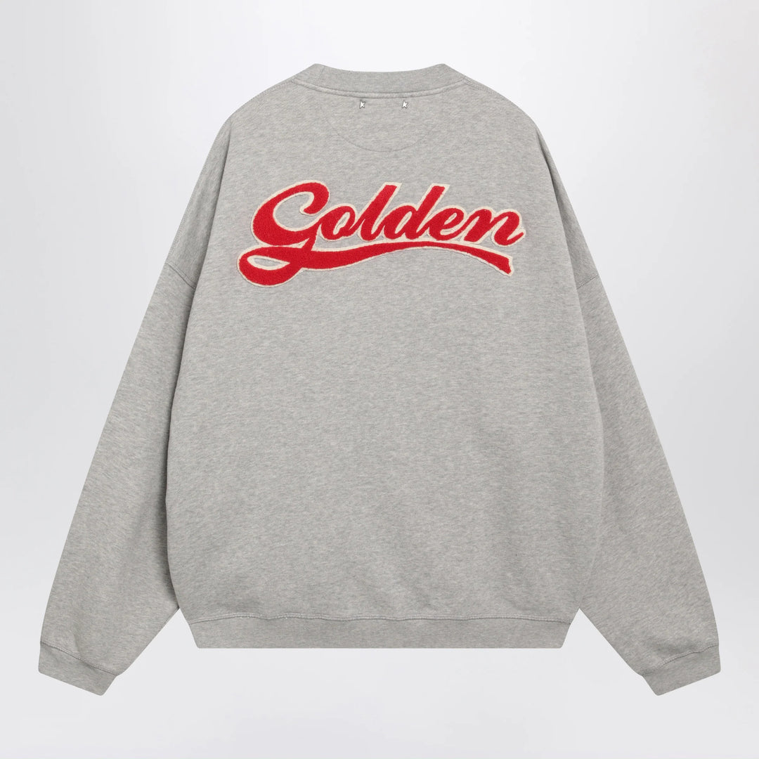 Golden Goose - Journey crewneck cotton sweatshirt in grey
