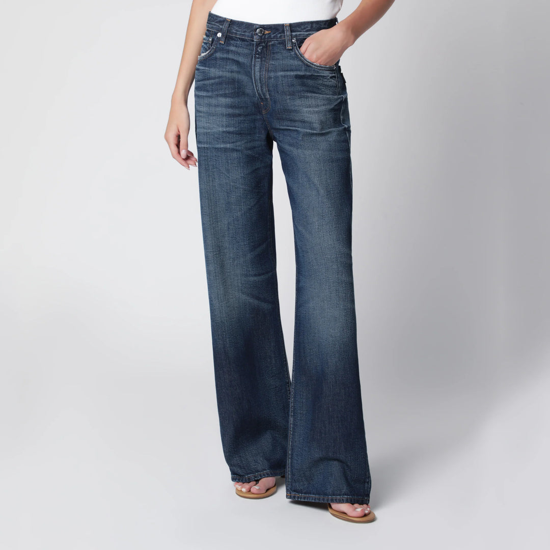 HAIKURE - Haikure Korea jeans in washed dark blue denim