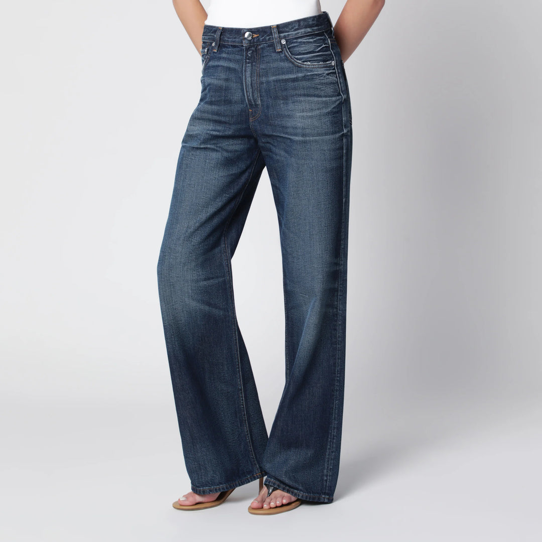 HAIKURE - Haikure Korea jeans in washed dark blue denim