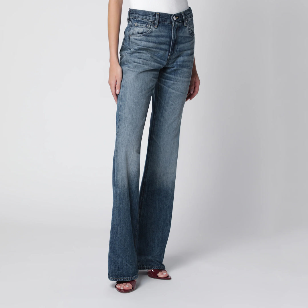 HAIKURE - Haikure Flora jeans in Blue Ryder denim