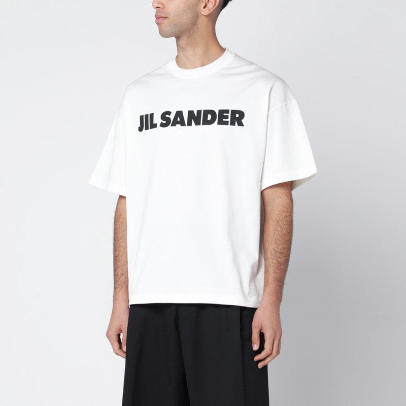 Shirts & Tops Jil Sander - White boxy T-shirt with logo - XL Brand