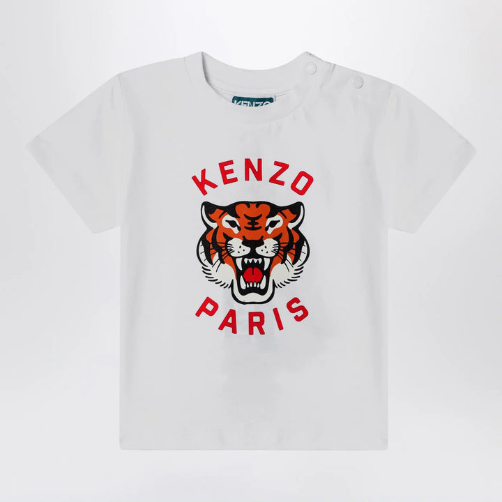 KENZO - White t-shirt with printed logo