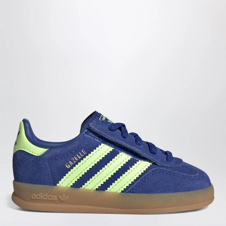 adidas Originals - Gazelle Indoor sneakers in Royal Blue / Green Spark / Gold Metallic